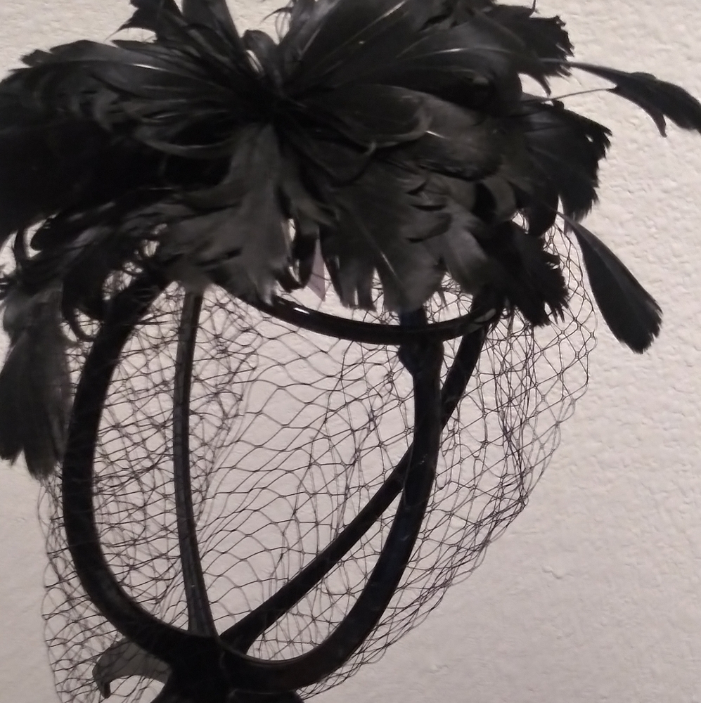Beloved Millinery Gorgeous High Quality Fascinator Clip and Headband Funeral Tea